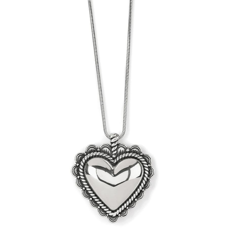 Sonora Bold Heart Necklace silver 1