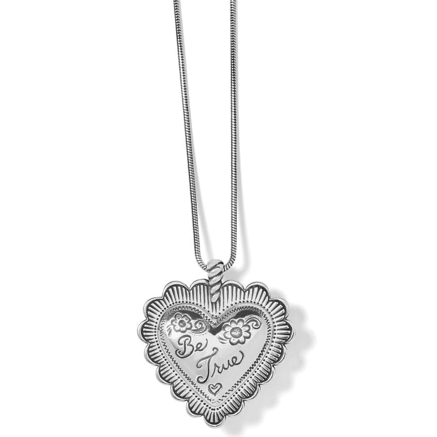Sonora Bold Heart Necklace silver 2