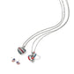 Spectrum Hearts Long Necklace
