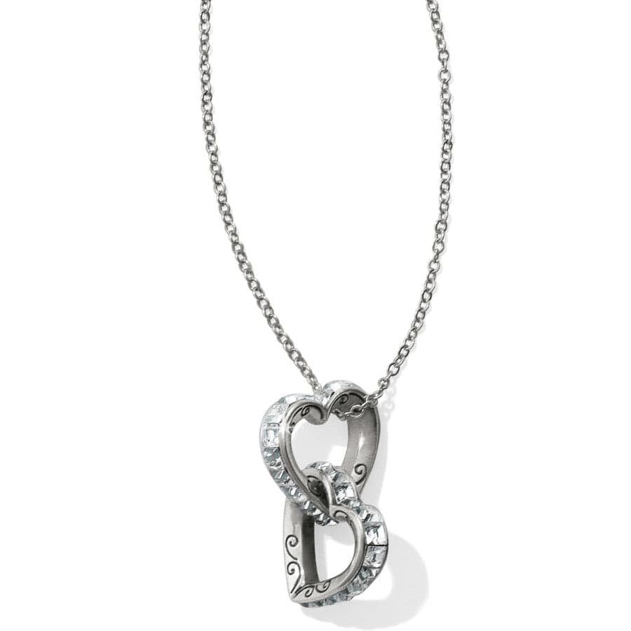 Spectrum Hearts Long Necklace silver 2