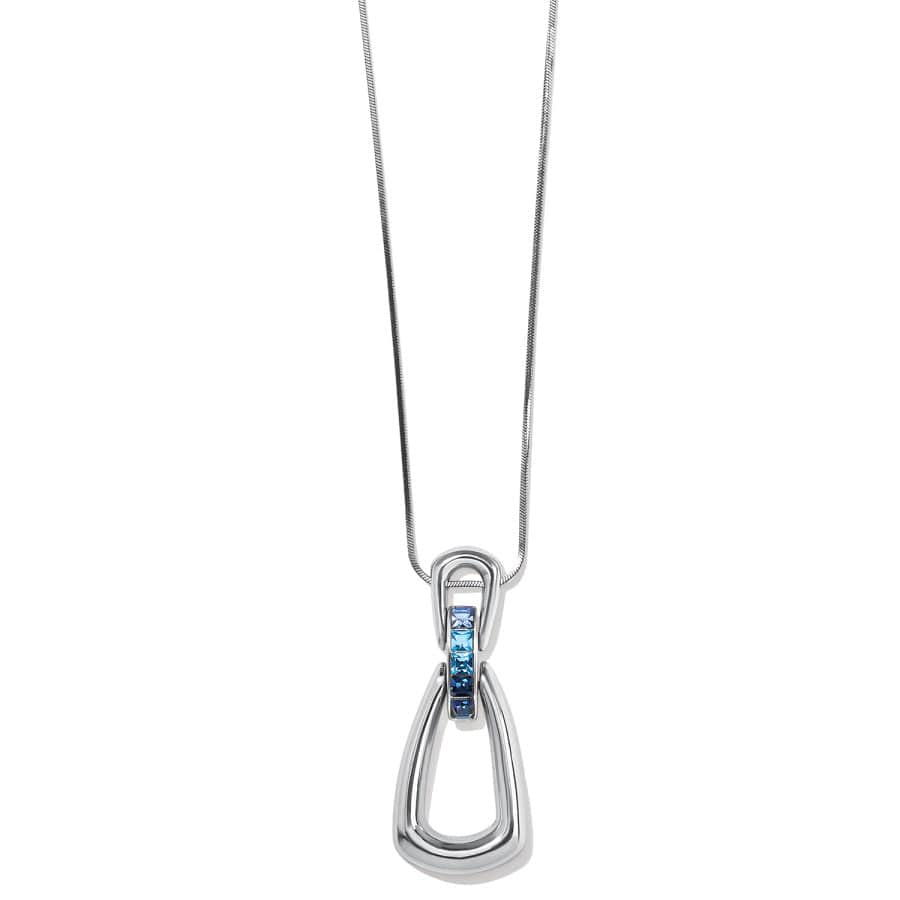 Spectrum Loop Necklace silver-blue 2