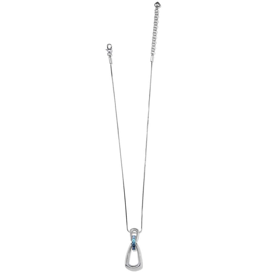 Spectrum Loop Necklace silver-blue 3