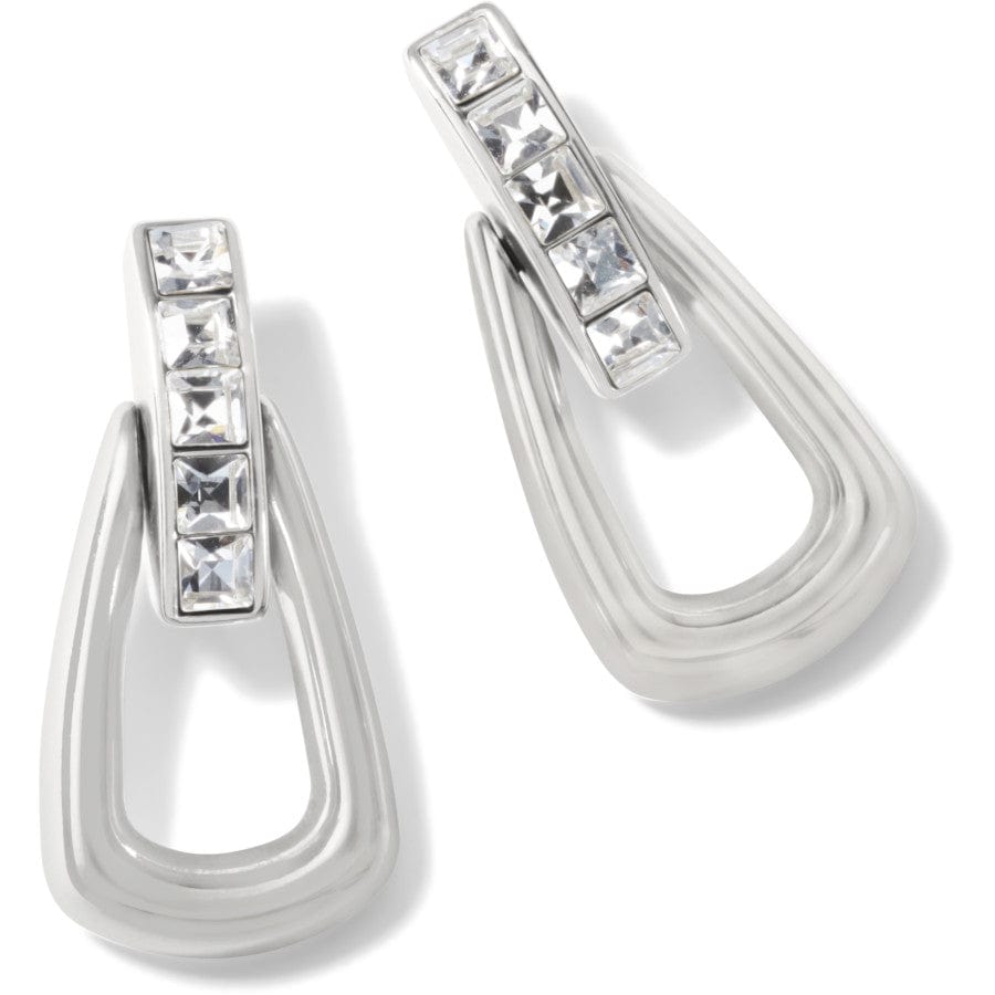 Spectrum Loop Post Drop Earrings silver 2