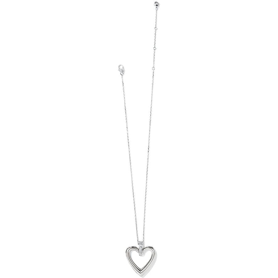 Spectrum Open Heart Necklace silver 8