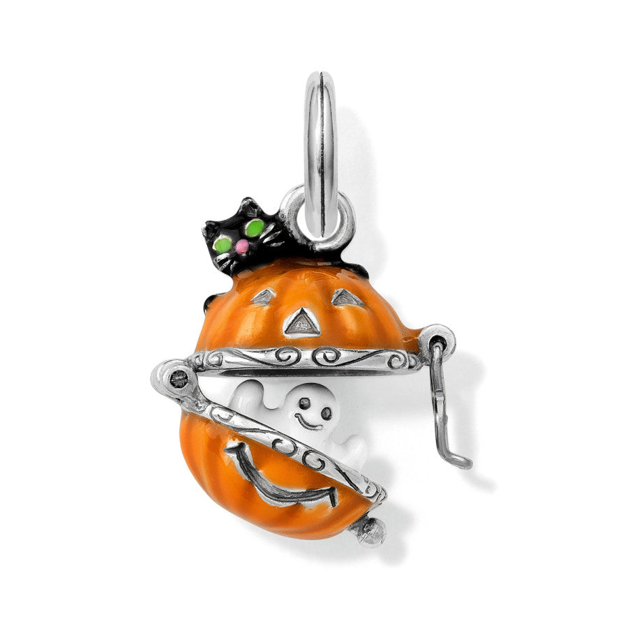 Spooky Pumpkin Charm silver-orange 2