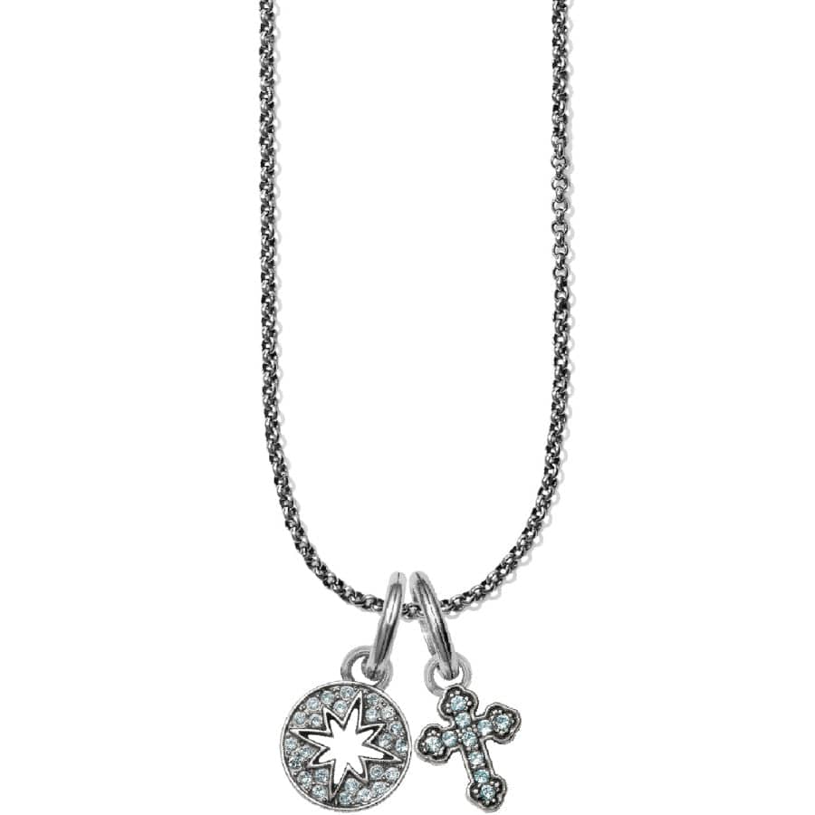 Star Cross Highlight Amulet Necklace silver 1