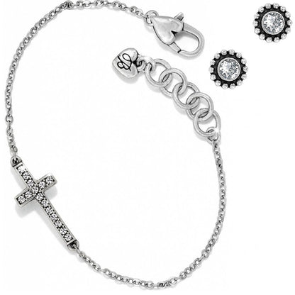 Starry Night Cross Twinkle Bracelet Gift Set