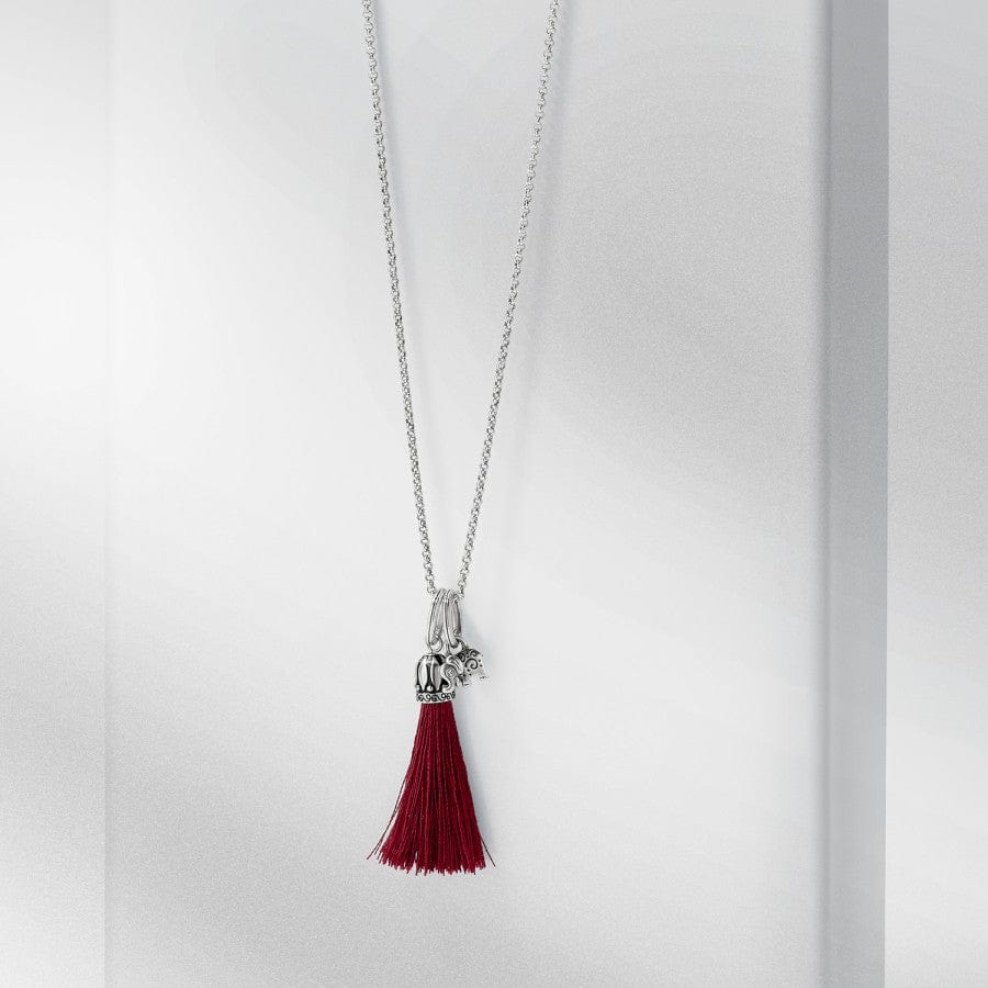Strength Within Amulet Necklace Gift Set silver-maroon 1