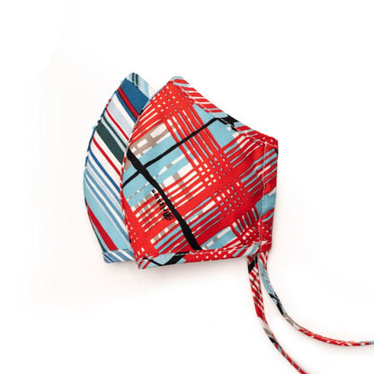 Summer Stripes and Plaid Face Mask (2 pack)