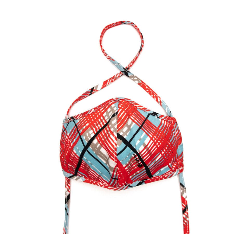 Summer Stripes and Plaid Face Mask (2 pack)
