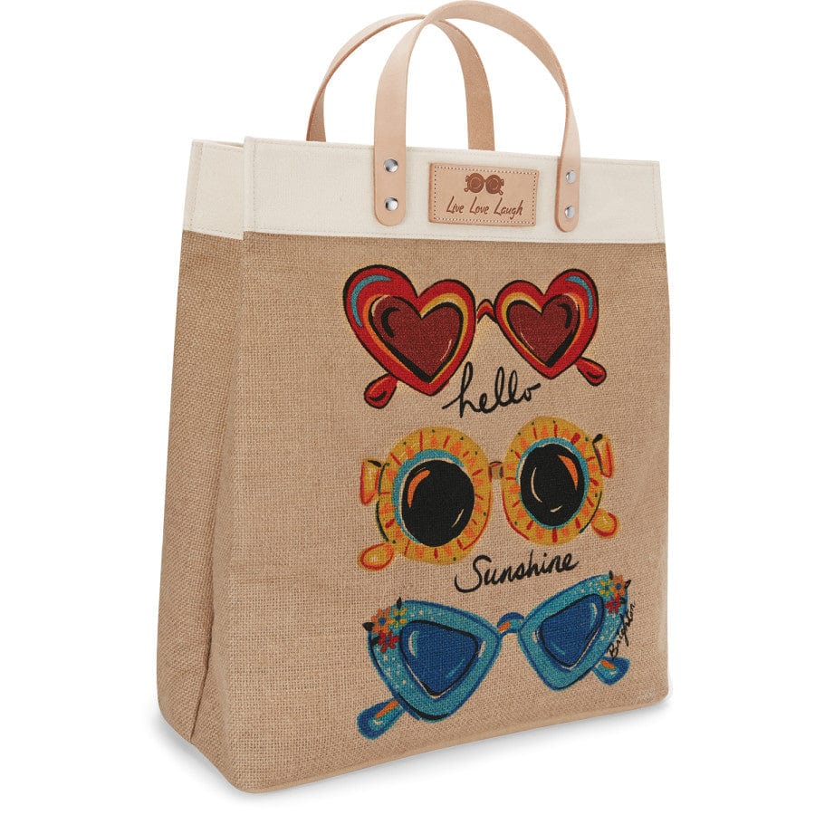 Sunny Shades Burlap Tote multi 1