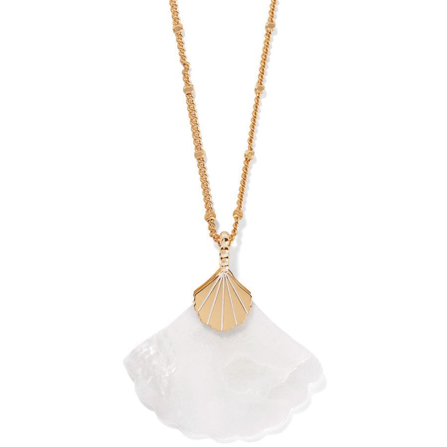 Sunset Cove Mother Of Pearl Shell Necklace gold-pearl 2
