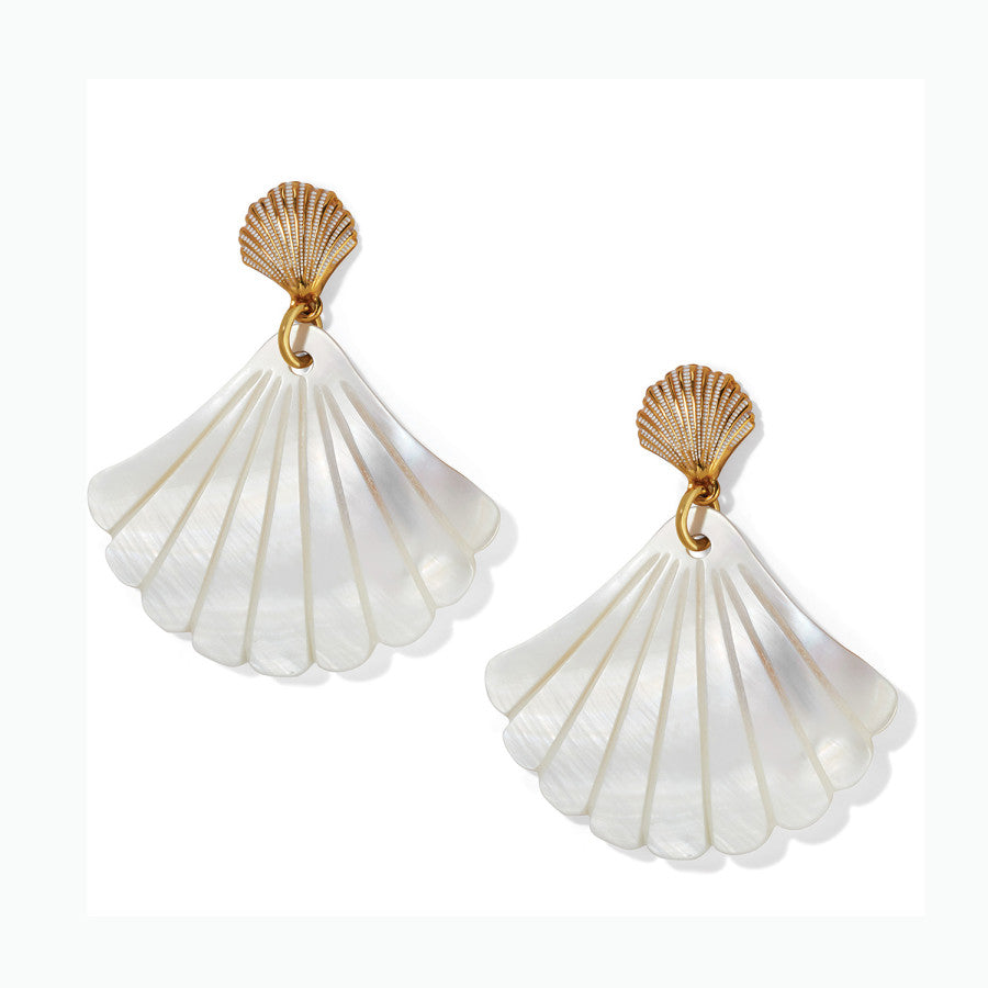 Sunset Cove Mother Of Pearl Shell Post Earrings gold-white 1