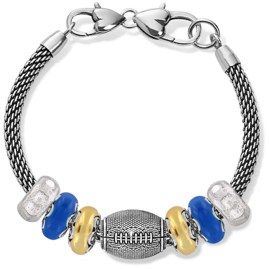 Super Fan Charm Bracelet gold-blue 1