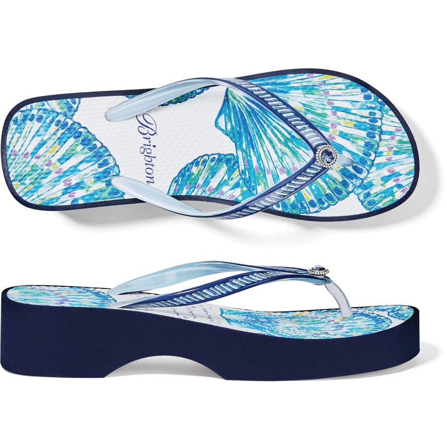 Surf Wedge Flip Flops blue 3