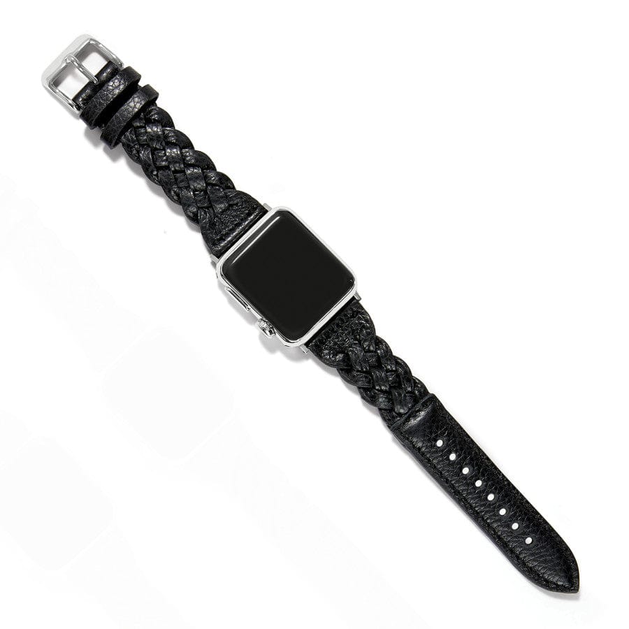 Sutton Braided Leather Watch Band black 9