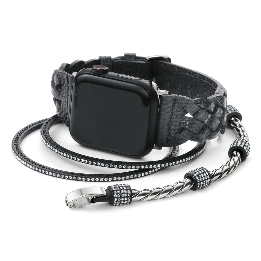 Sutton Braided Leather Watch Band black 7