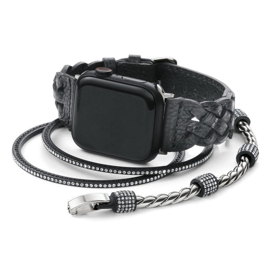 Sutton Braided Leather Watch Band black 10