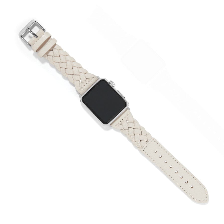 Sutton Braided Leather Watch Band shoe-white 2