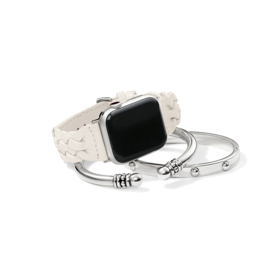 Sutton Braided Leather Watch Band shoe-white 6