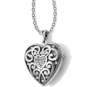 Sweet Memory Locket Necklace in silver