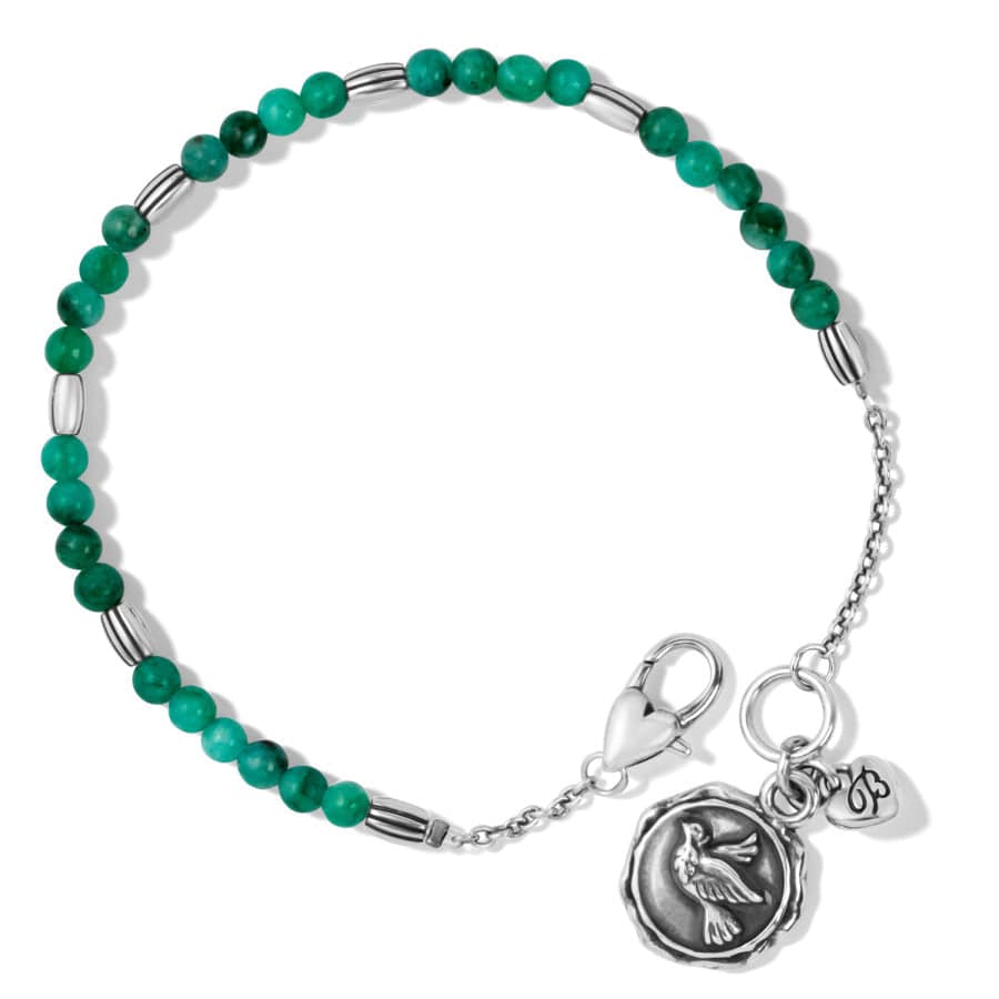 Sweet Reflections Peace Bracelet silver-jade 1