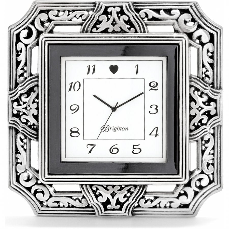 Tango Square Clock silver 1