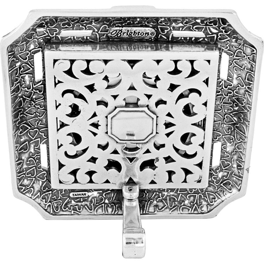 Tango Square Clock silver 3