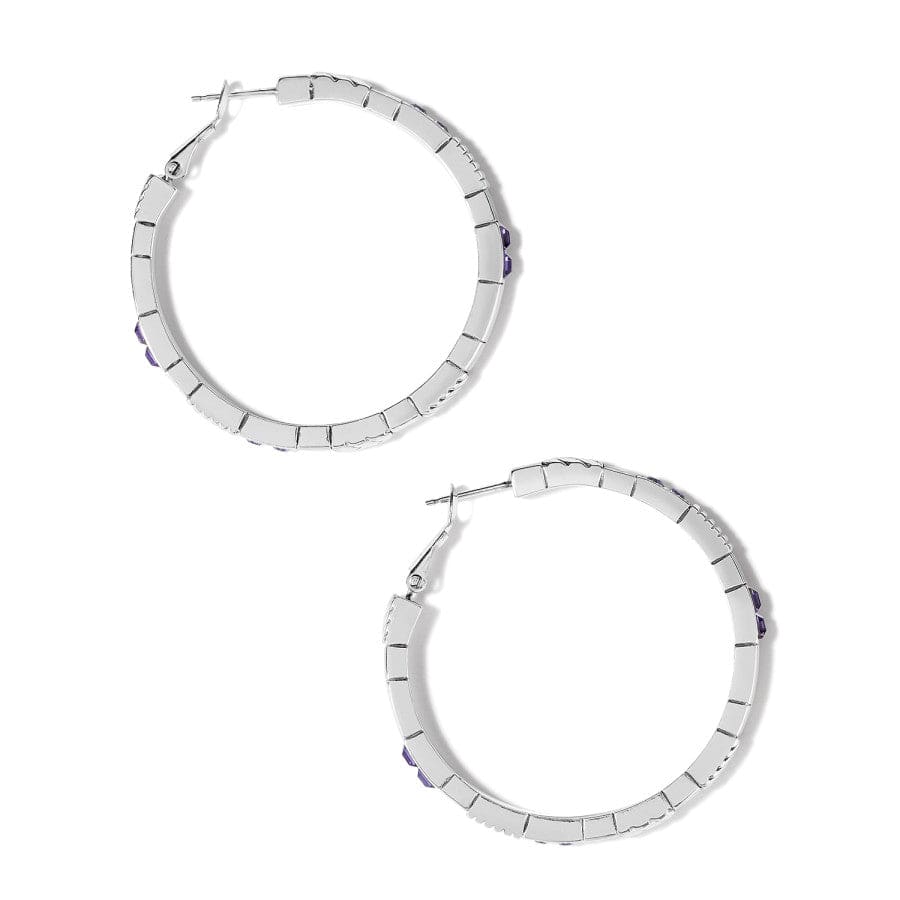 Tapestry Royal Hoop Earrings