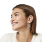 Tapestry Royal Hoop Earrings