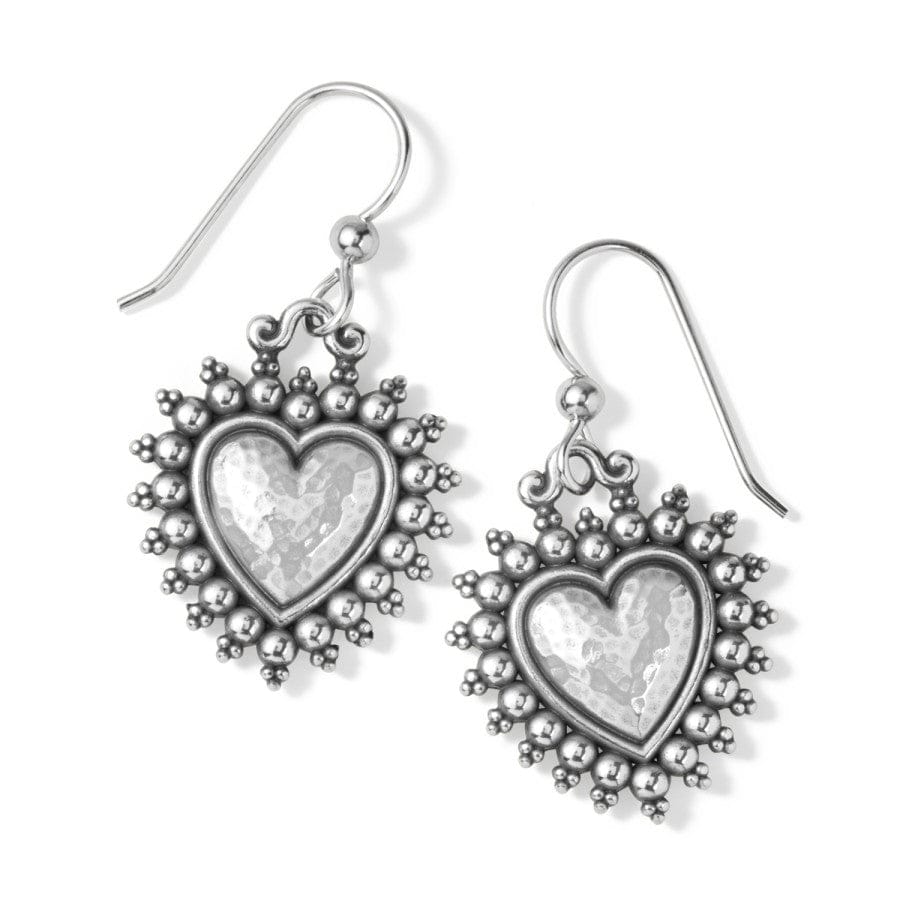 Telluride Heart French Wire Earrings silver 1