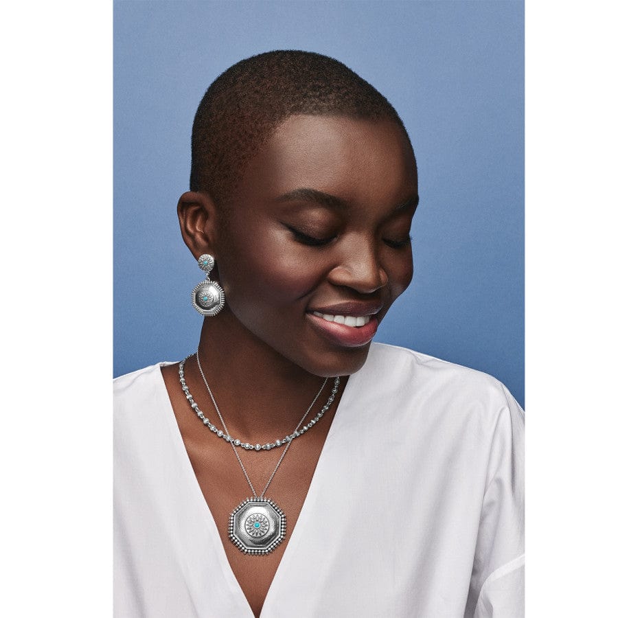 Telluride West Pendant Necklace silver-turquoise 4