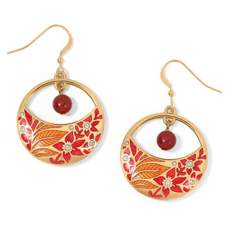 Terra Gold French Wire Earrings gold-red 1