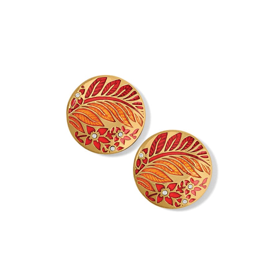 Terra Gold Post Earrings gold-red 1