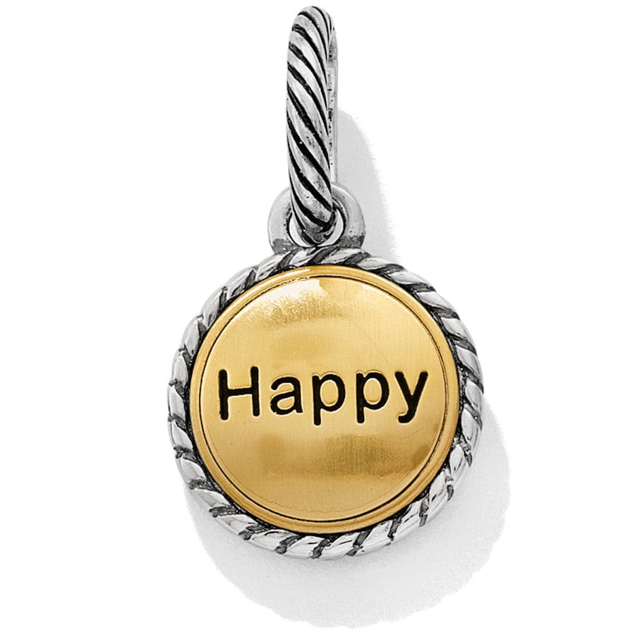 Text Me Happy Charm gold-silver 2