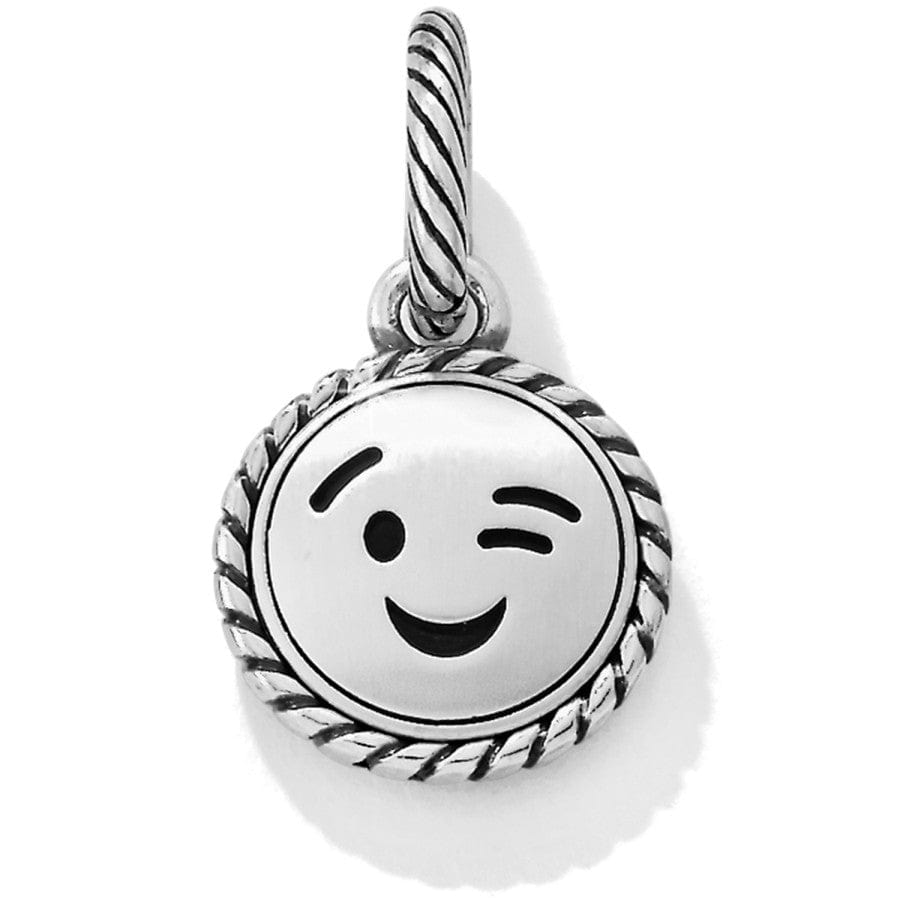 Text Me Wink Charm silver 1