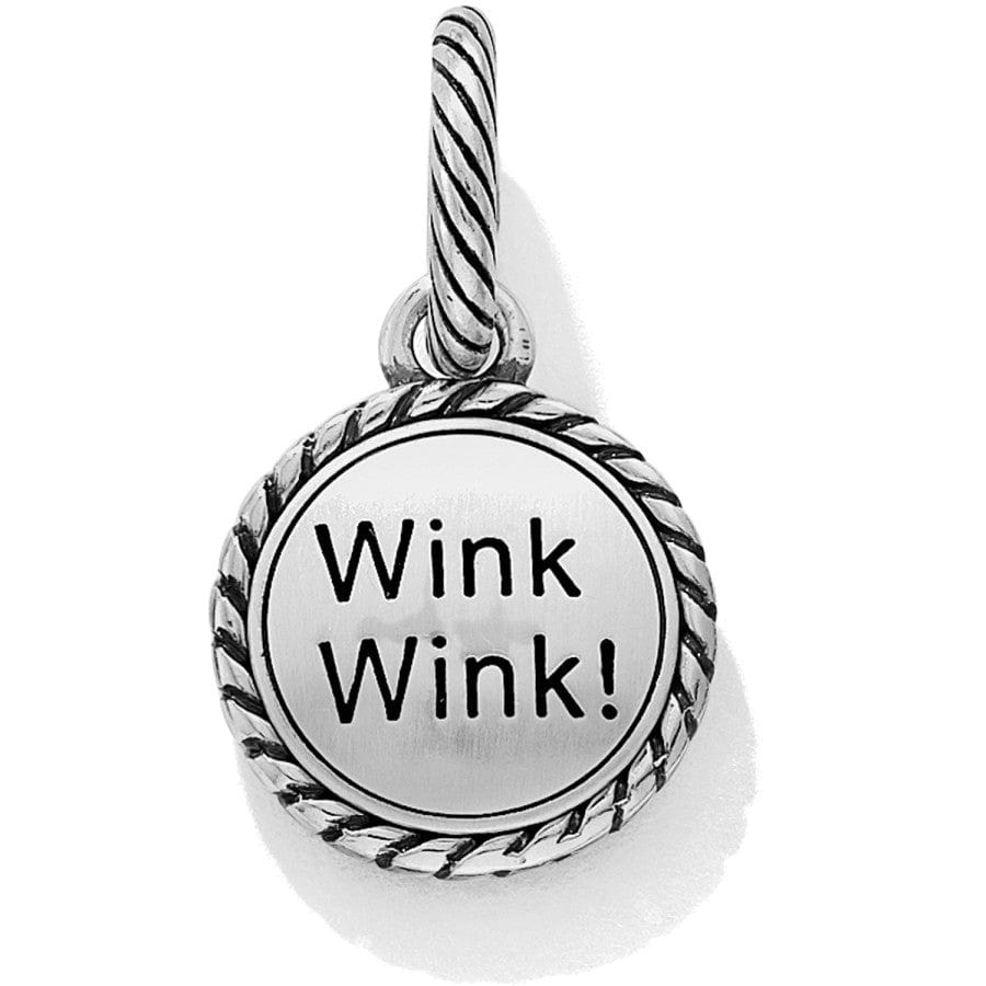 Text Me Wink Charm silver 2