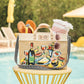 The Picnic East West Burlap Tote