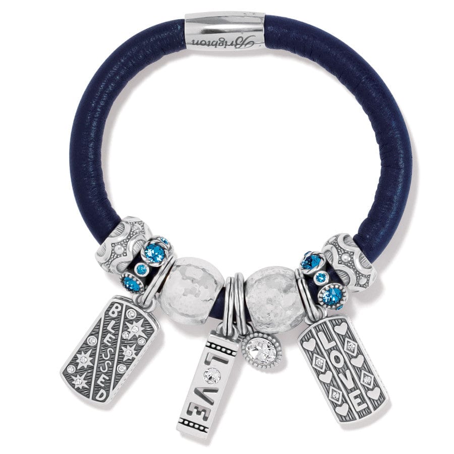 Thoughtful and Loved Bracelet silver-blue 1