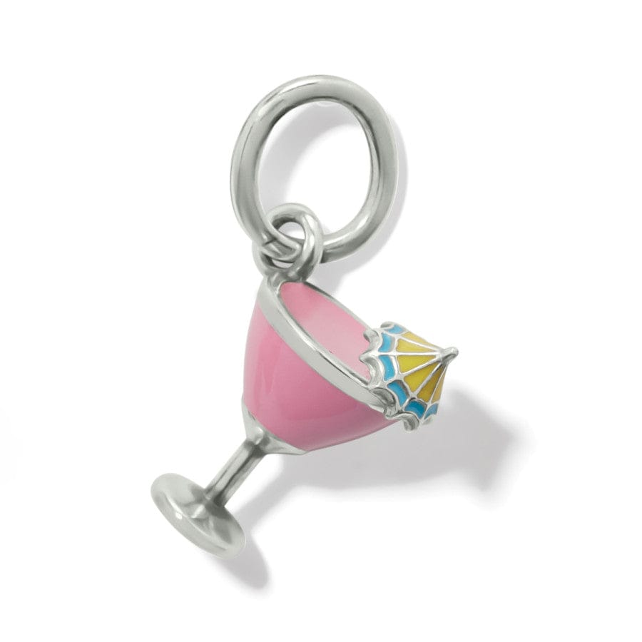 Tiki Drink Charm silver-pink 2