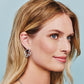 Model wearing Toledo Hoop Earrings