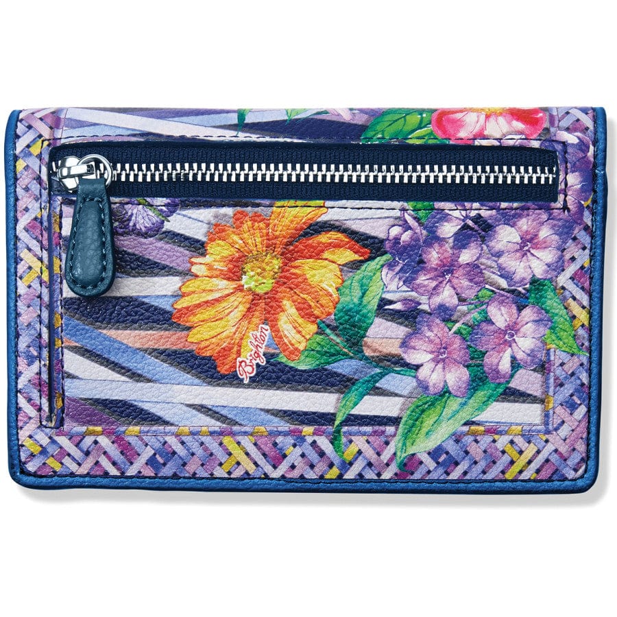 Trellis Blooms Medium Folio Wallet multi 3