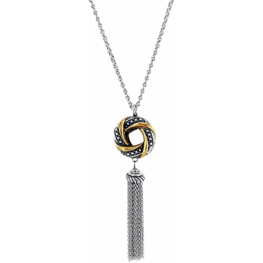 Tres Twist Long Necklace silver-gold 2