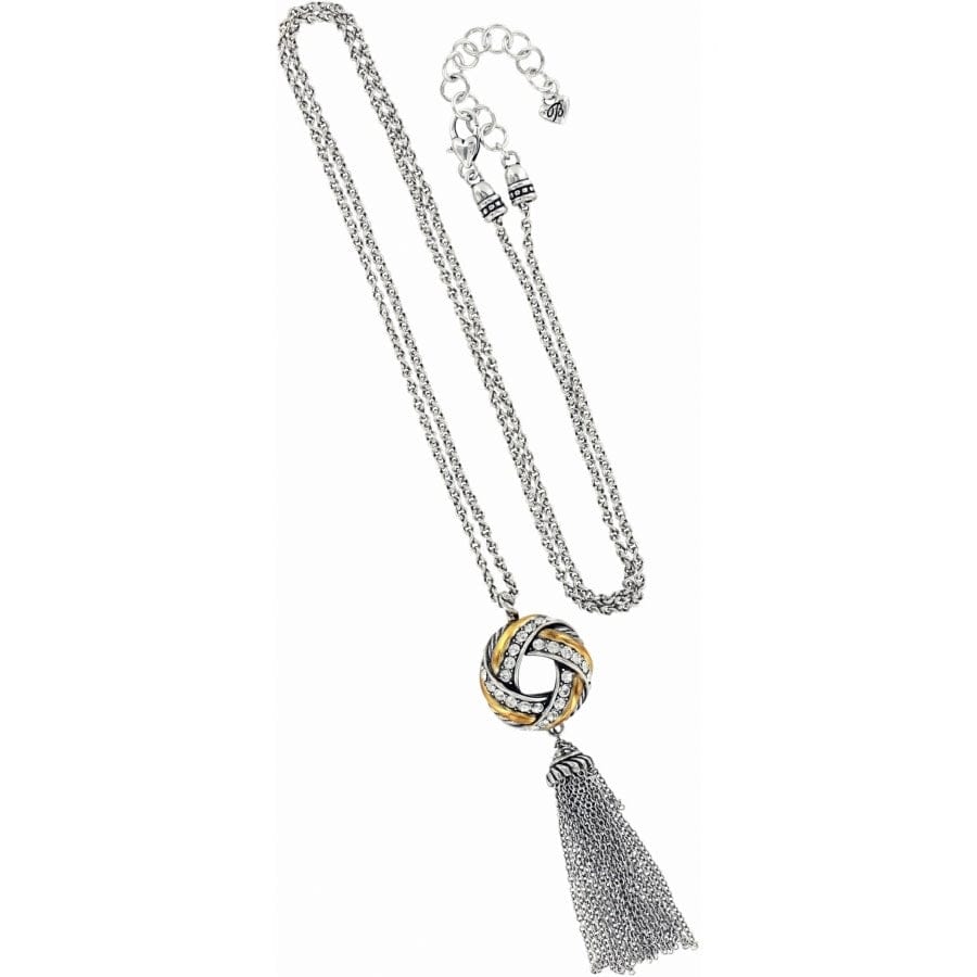 Tres Twist Long Necklace silver-gold 3