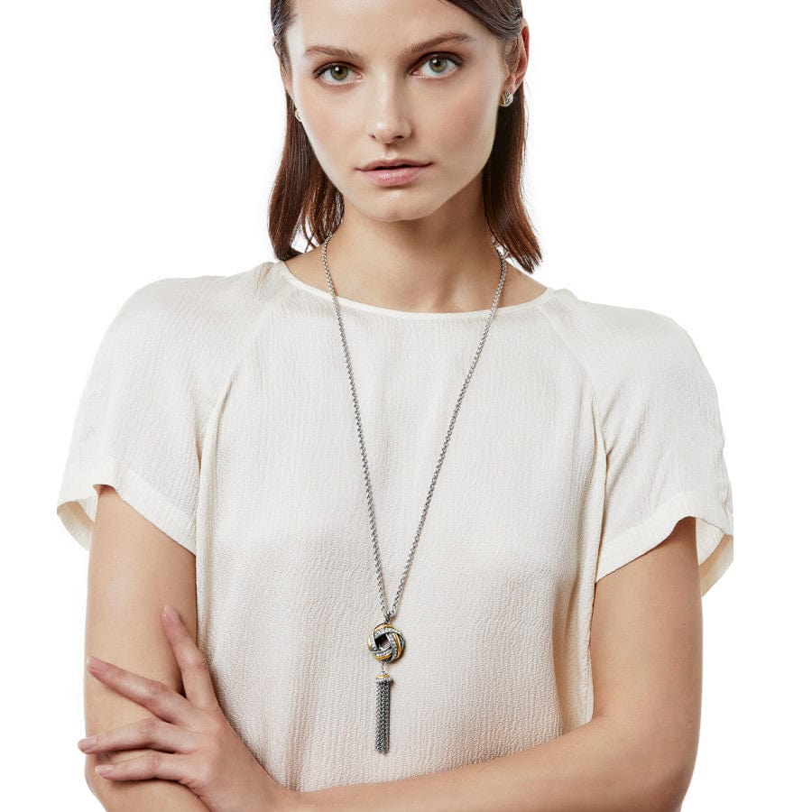 Tres Twist Long Necklace silver-gold 5
