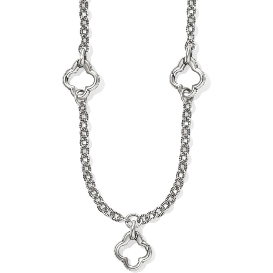 Trio Charm Necklace silver 1
