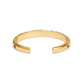 Trust Your Journey Golden Double Hinged Bangle