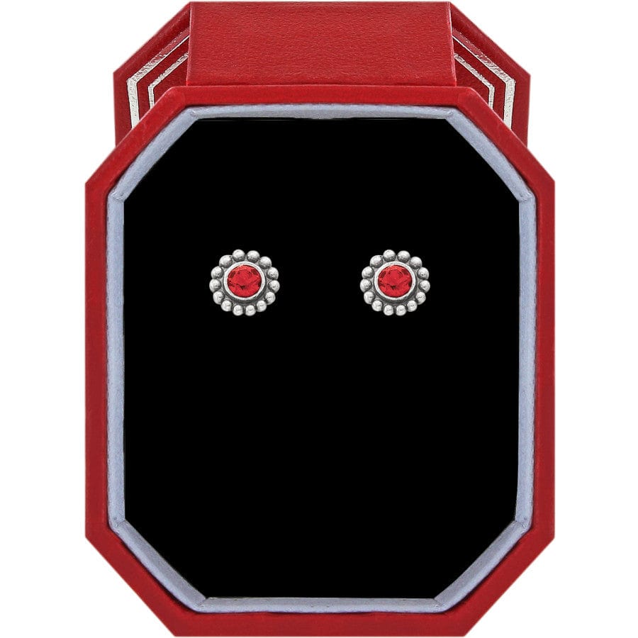 Twinkle Garnet Mini Post Earrings Gift Box garnet 1