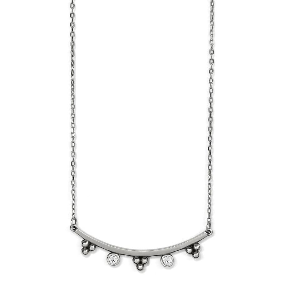 Twinkle Granulation Bar Necklace silver 1