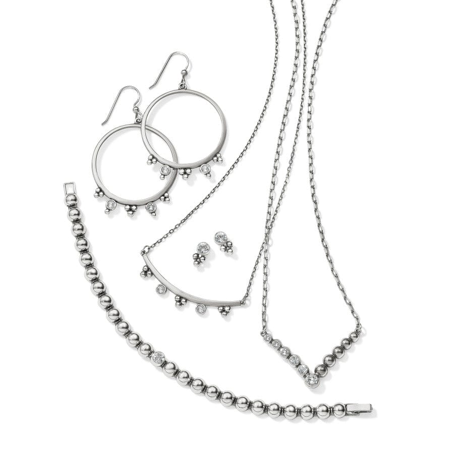 Twinkle Granulation Bar Necklace silver 3